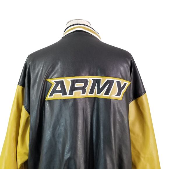 Steve & Barry's Army Black Knights varsity jacket men's 3XL XXXL black flawed - Picture 12 of 15
